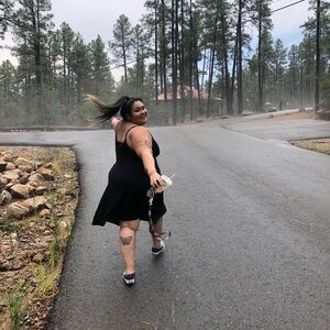 Forever 21 Black Midi Dress
